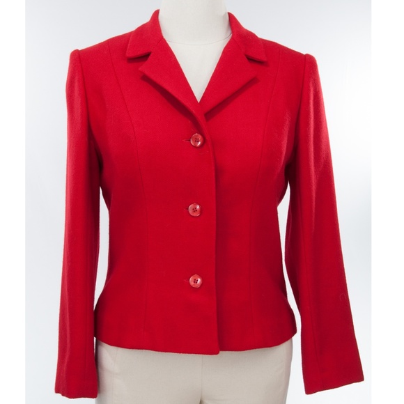 Red handmade Pendleton Wool jacket!  ⚜️ - Picture 2 of 8